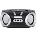 Adler CD Boombox AD 1181bs, 2x4W, 20 FM jaama, USB &uuml;hendus, LCD ekraan, Aku, AUX sisend
