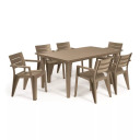 Sodo kėdė Julie beige KETER 29209497587 61.5x58.5x79cm