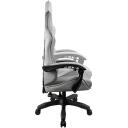 Subsonic Spēļu krēsls SA5685-2, pelēks, sintētiskā āda, 3. klase, metāla pamatne, 5 riteņi, augstuma regulē&scaron;ana