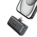 Super ērts un kompakts ārējais uzlādes akumulators 5000 mAh 12 W ar iebūvētu USB-C konektoru melns A1653H11 Anker