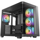 Deepcool Korpus CG530U 4F R-CG530U-BKAGA4-G, 2x3.5"; 2+1x2.5" ketta pesa, 4x120mm ARGB ventilaatorit, ATX, 410mm GPU, 210mm PSU