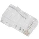 Lanberg RJ45 tīkla spraudnis PLU-5000, 100 gab., UTP, 8P8C, caurspīdīgs, neekranēts, vītā pāra
