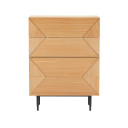 Kumode NATE 75x40xH102cm, ozols 45167