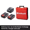 Bezvadu urbjma&scaron;īna TP-CD 18/50 Li BL, EINHELL, 4513896, 2x2.0Ah, 18V, bezsuku motors, 13mm čaks, 2 ātrumi, LED apgaismojums, ergonomisks dizains.