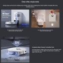 EZVIZ RE5 Plus robotas dulkių siurblys su plovimu automatiniam valymui 4000Pa LiDAR automatinis i&scaron;tu&scaron;tinimas 240min CS-RE5P-TWT2 balta