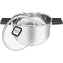 Resto Kastrul 92203 3.2L, L&auml;bim&otilde;&otilde;t 20 cm, Materjal Roostevaba teras, Ergonomilised kokkuklapitavad k&auml;epidemed, M&otilde;&otilde;teskaala sees