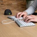 R-Go Tools klaviatuur R-GO SPLIT BREAK, traadita, Bluetooth 5.0, QWERTY, valge, 1.02 m kaabel, ergonoomiline, 350 g