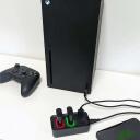 Subsonic Kahekordne Laadija ja Keskus SA5704-SX, 2x1200mAh, 10h, laadimisaeg 5h, 2xUSB 2.0, &uuml;hilduv Xbox Series X/S, Xbox One