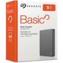 Seagate Внешний HDD STJL5000400 5 ТБ, 2.5", USB 3.2 Gen 1, серебристый, Plug and Play, кабель 20 см