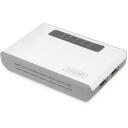 Digitus 2 Portu USB 2.0 Bezvadu Multifunkcionāls Tīkla Serveris DN-13024, 300 Mbit/s, 2 USB 2.0 porti, 64 MB atmiņa, 128-bit WEP