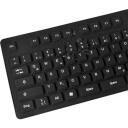 Logilink Klaviatūra ID0019A, 109 taustiņi, USB, ūdensizturīga, melna, Vācu QWERTZ izkārtojums