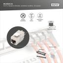 Digitus Keystone modulis DN-93615-24, 10 Gbit/s, 500 MHz, 1 ports, vairogots, bez instrumentiem, 24 gab.
