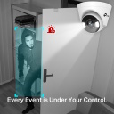 TP-Link VIGI C440-W IP stebėjimo kamera Wi-Fi Turret Full-Color 24/7 4 MP H.265+ dvikryptis garsas VIGI C440-W (4 mm) Balta