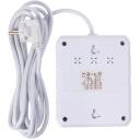Maclean pagarinātājs MCE388 W, 2500W, 3m, 2x F, 3x USB A, balts, slēdzis, iek&scaron;telpām