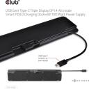 Club3D док-станция CSV-1565 100W, 1x HDMI 4K60Hz, 1x DP 4K60Hz, 1x VGA 1920x1080@60Hz, 2x USB-C, 5x USB-A, 1x RJ-45, аудио порты