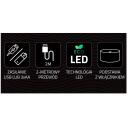 Manta dekoratīvā lampa SNL82GN, 5W, 1 LED, 2m vads, zaļa krāsa, brīvi stāvo&scaron;a, skārienpoga