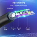 Vention DP uz HDMI kabelis 2M HADBH, 2m, 7mm, 30AWG, 1080p@60Hz, zelta kontakts, PVC apvalks
