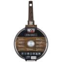 Resto Pannkoogipann 93025, 24 cm, 440 mm, 700 g, mati pruun, PFLUON, puidust k&auml;epide, induktsioonile sobiv, 1 tk