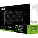Asus Vaizdo plok&scaron;tė PROART-RTX5080-O16G 16GB GDDR7, CUDA 10752, PCIe 5.0, 3 ventiliatoriai, HDMI 2.1b, DisplayPort 2.1b