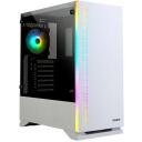Zalman Arvutikorpus S5 WHITE, 2x3,5", 6x2,5", 7 laiendusslotti, 1x120mm ventilaator, RGB valgustus