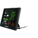 Blaupunkt Meteoroloģiskā stacija WS25BK, Krāsu LCD, modinātājs, pulkstenis, 5V 1200mA adapteris, 2xAA baterijas