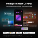 Svētku noskaņas viedais Wi-Fi GU10 RGB-CW lampiņu komplekts 3 gab 5 W 440 lm Nanoleaf Essentials Matter N7502B02-3GU10 Nanoleaf