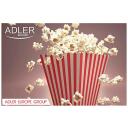 Adler Popkornitegija AD 4479, 1.2 kW, 220-240 V, 1.2 kg, Plastmass, Must/valge
