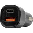 Sbox Auto lādētājs CC-038, 12-24V, TYPE-C PD 3.0 5V/3A, 9V/2.22A, 12V/1.67A, USB-A QC 3.0 5V/3A, 9V/2A, 12V/1,5A, 38W