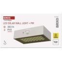 Emos LED valgusti BRIXO ZG161S, 350 lm, 3,7 V, IP65, neutraalne valge, PIR andur, 140&deg; &times; 70&deg; kiirusnurk