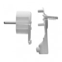 Plakans leņķis kontaktdak&scaron;a 10gab, 16A, IP20, 230V, AW24802, AWTOOLS