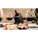 Kompakts brīvi stāvošs vīna dzesētājs vienai pudelei ar precīzu temperatūras uzturēšanu melns 00614 Caso