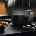 Petra Gaisa fritieris PT4750BLKVDEEU7, 2x3,7l, 1300W, elektroniskais panelis, mazgājamas daļas