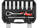 &Scaron;oka absorbe&scaron;anas instrumentu komplekts, YATO, YT-06282, 19 daļas, 1/2" (12.7 mm) izmērs, piemērots VW, Audi, Mercedes, Ford un citiem automobiļiem.