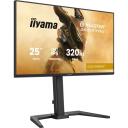 Iiyama G-MASTER GB2591HSU-B1 LCD monitor, 62.2 cm, 1920 x 1080 px, 320 Hz, 0.4 ms, 2xHDMI, 1xDP, 4xUSB, reguleeritav alus