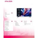 Xiaomi Teler  A Pro 2026 64482, 50", 3840 x 2160, 60 Hz, QLED, Dolby Audio, Google TV, Wi-Fi, Bluetooth, 3xHDMI, 1xUSB