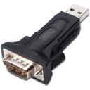 Digitus USB serialiadapter DA-70157, 0.8m, RS-485, FT232RL, must, v&auml;line, kaabeldatud