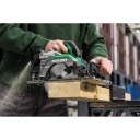 Bezvadu apļa zāģis, HIKOKI, C1806DUMW2Z, 18 V, 165 mm, dziļums līdz 66 mm, bezsuku motors