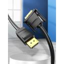 Vention Видео кабель DP на DVI 1м HAFBH, 5.2мм, черный, 1080p, 60Гц, 3D, Plug and Play, алюминиевая фольга, медь