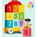 Lego DUPLO 10954 Skaičių traukinys, 23 vnt., 18m+, 10 spalvotų skaičių blokelių, stumiamas traukinys, figūrėlės