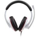 Gembird наушники MHS-001-GW 20-20000 Гц, 1.8 м кабель, 32 &Omega;, 105 дБ, 58 дБ, белый, поворотный микрофон