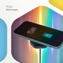 Беспроводное зарядное устройство с максимальной мощностью 30 Вт и дизайном HEXAGON Wireless Charger HEXAGON 110 Тёмно Серый Синий CNS-WCS110 CANYON