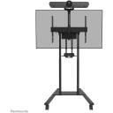 Neomounts monitors un multimediju komplekts AFL-875BL1, maksimālā slodze 9 kg, melns, regulējams statīvs, adapteris