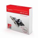 Gembird PCI Express kaart SPC-22, 2 x RS-232, 2MBps, 104g, PCIe, RS-232 seerian&auml;idik