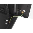 Lanberg Seinale paigaldatav rack WF01-6609-10B, 600x600mm, 9U, max 60kg, IP20, klaasuks, 2 ventilaatori pesa