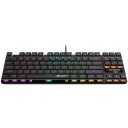 Проводная механическая игровая клавиатура 87 клавиш RGB подсветка MX Red TKL Cometstrike GK-50 Чёрная CND-SKB50-US CANYON