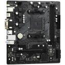 Asrock Pagrindinė plok&scaron;tė A520M-HDV, AM4, DDR4 64GB, 2 DIMM, 1 M.2, 1 SATA III, 1 HDMI, 1 D-Sub, 1 DVI-D, 1 PS/2, 1 COM, 1 RJ-45