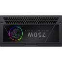 Gamemax toite RGB 750G, 750 W, Kuld, T&auml;ielikult modulaarne, 1 x 24 pin ATX, 2 x 8 pin CPU, 1 x 8 pin PCIe, 1 x 16 pin PCIe