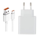 Universāls USB ligzdas lādētājs ar USB uz USB-C kabeli 33W telefona un planšetes uzlādei balts BHR9956EU Xiaomi
