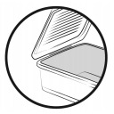 Karp kaanega Leonie Keeeper 0611158003 37.5x28.5x16cm 11.4L läbipaistev