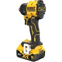 Dewalt Gręžimo vairuotojas DCD803P2T-QW, 18V, 2x5Ah, 0-450/0-1650rpm, 73Nm, 4 keičiamieji antgaliai, LED &scaron;viesa, kompakti&scaron;kas